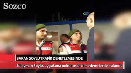 Bakan Soylu trafik denetimi yaptı