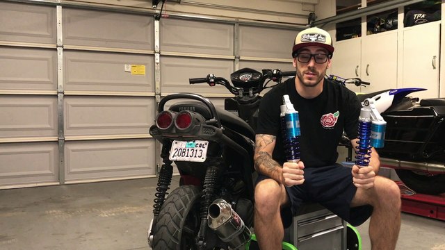 Yamaha Zuma Offroad Project - RFY Piggyback Shock Install