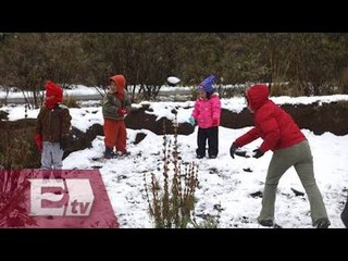 Nieva en el Ajusco, temperaturas de -3 grados / Yuriria Sierra