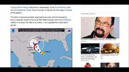 Urgent! Evacuate Now!? Harvey Headed for Texas, Major Category 3 Hurricane!?