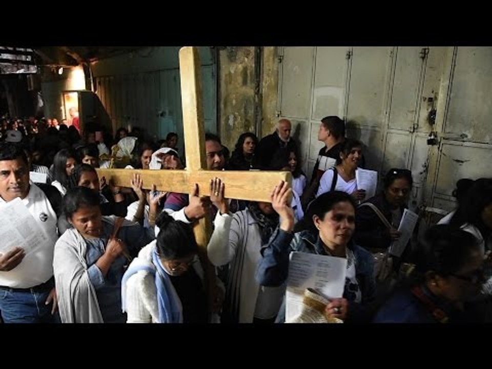 Christians mark Good Friday in Jerusalem