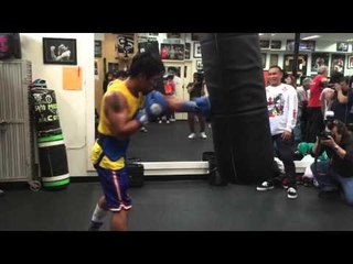 Pacquiao's final training at Wild Card gym