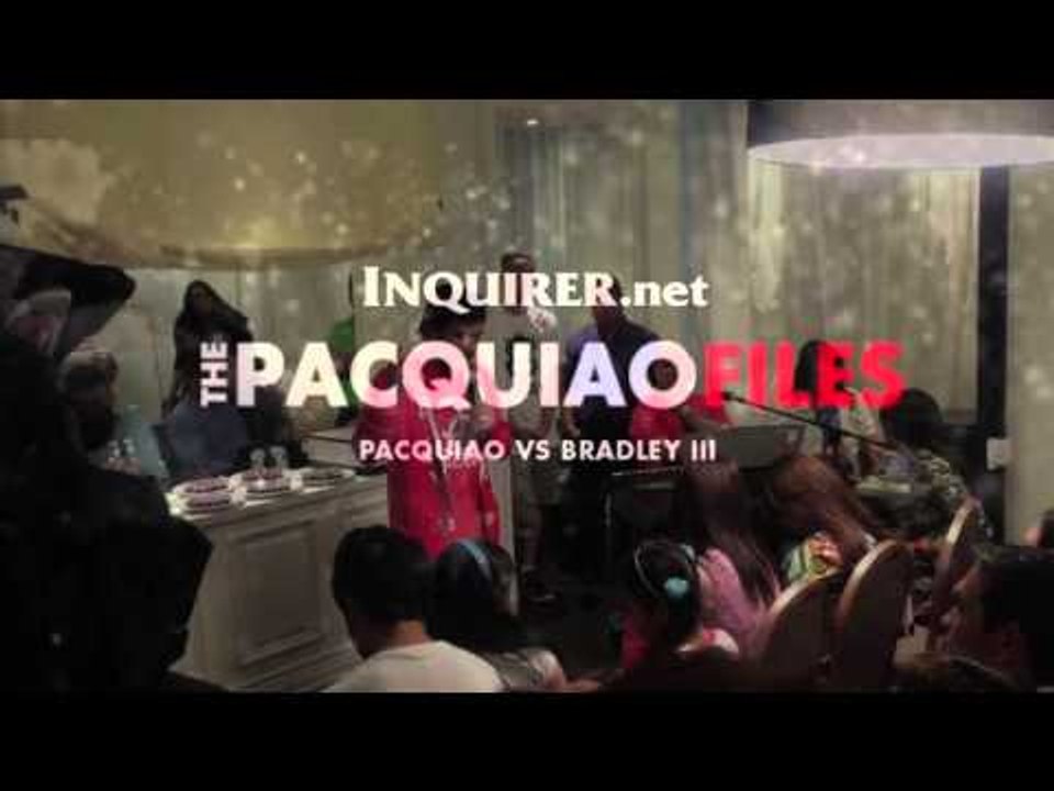 Pacquiao leads Bible study session