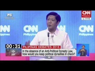 Bongbong Marcos on political dynasty