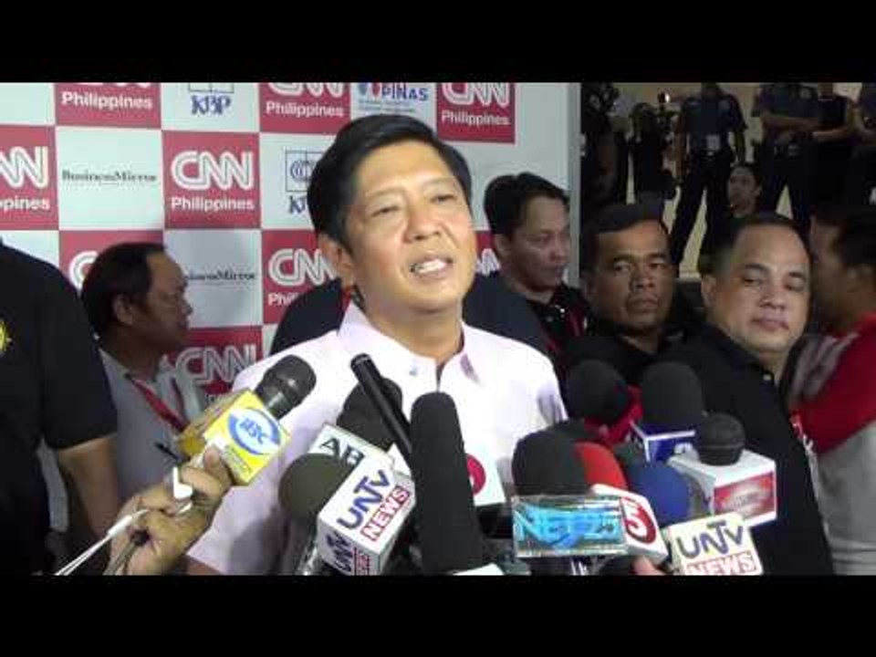 Marcos: Attacks expected when you’re leading VP race