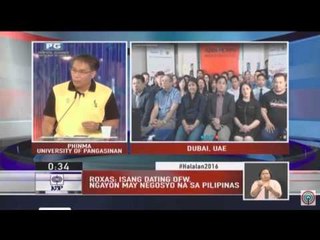 Roxas vows to strengthen economy for OFWs