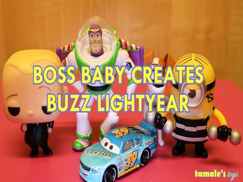 BOSS BABY CREATES BUZZ LIGHTYEAR TOY STORY MAX BUCK BEARINGLY MINIONS TSLOP DREAMWORKS THE SECRET LIFE OF PETS DESPICAB