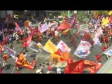 Labor Day protesters burn effigy in Manila