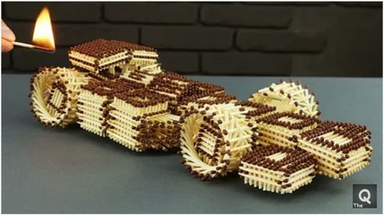How to Make Amazing F1 Racing Car from Matches Without Glue