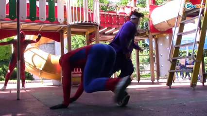 Spiderman FALL IN POOL?! w/ Hulk, Batman & Joker, Frosen Elza For Kids Movie in Real Life
