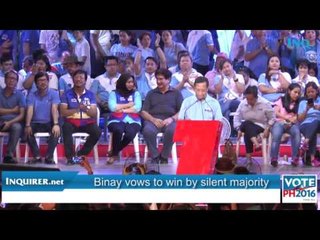 Binay vows to win by silent majority