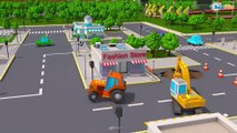 Learn Colors with Super Hero Tractor and Big Trucks 3D Kids Animation Cars & Trucks Stories
