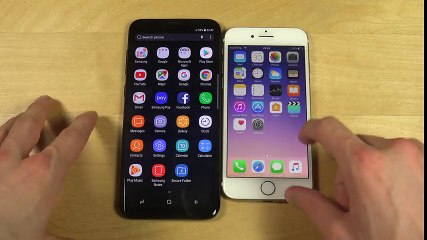 Samsung Galaxy S8+ vs. iPhone 7 Speed