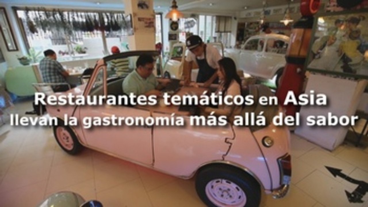 Restaurantes temáticos de Asia llevan la gastronomía más allá del sabor