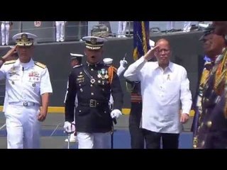 Aquino leads launching of BRP Tarlac, Navy's largest ship