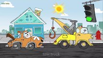 Learning Street Vehicles Names and Sounds for kids - Learn Cars, Trucks, Trors, Ambulan