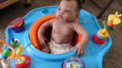 Reborn Baby Dolls MORNING ROUTINE Diaper Change and Feeding Video Drinking Milk All4Reborn