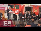 Mancera entrega equipo nuevo a bomberos de la CDMX / Ricardo Salas