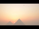 Solar plane lands in Egypt after flying over Giza Pyramids