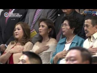 Bayang Barrios sings national anthem at Duterte Sona