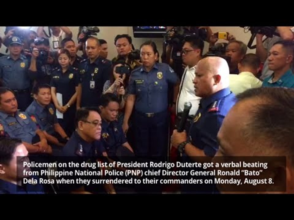 Bato lashes out at cops involved in illegal drug trade