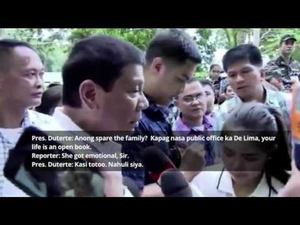 Duterte: I have evidence to back tirades vs De Lima