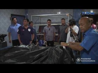 Duterte visits morgue to see Davao blast victims