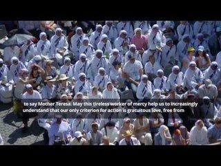 Pope declares Mother Teresa a Saint