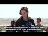UNHCR envoy Angelina Jolie visits refugee camp in Jordan
