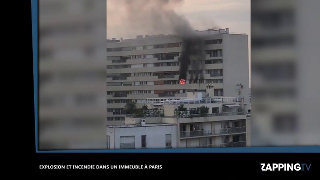 Paris : Une explosion et un incendie dans un immeuble font trois blessés dont un grave (vidéo
