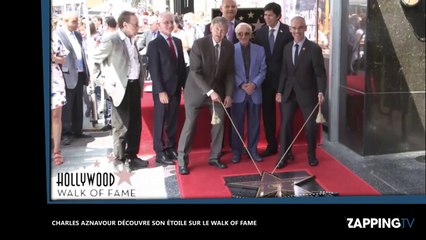 Charles Aznavour découvre son étoile sur le "Walk of Fame" à Hollywood (vidéo)