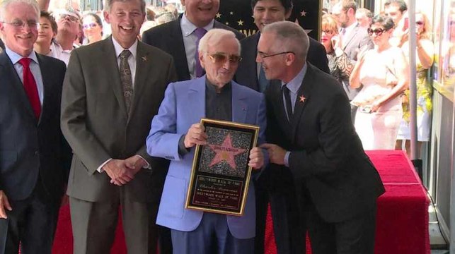 Aznavour a désormais son étoile sur le Walk of Fame d’Hollywood