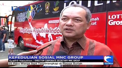 MNC Group dan Lotte Mart Beri Bantuan Seribu Paket Sembako