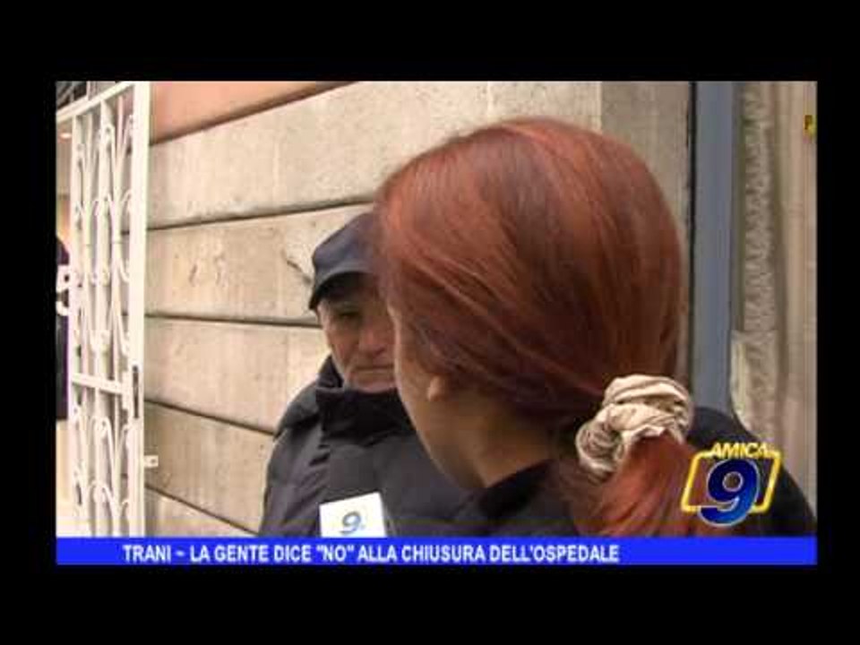 Trani | La gente dice "No" alla chiusura dell'Ospedale