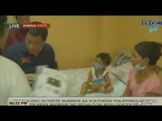 Ho ho ho! Duterte plays Santa to cancer-stricken kids