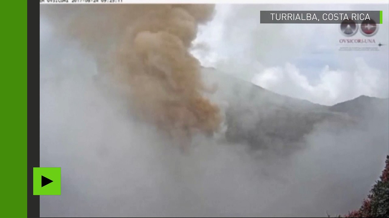 Au Costa Rica nouvelle éruption du volcan Turrialba, l’un des plus actifs du pays