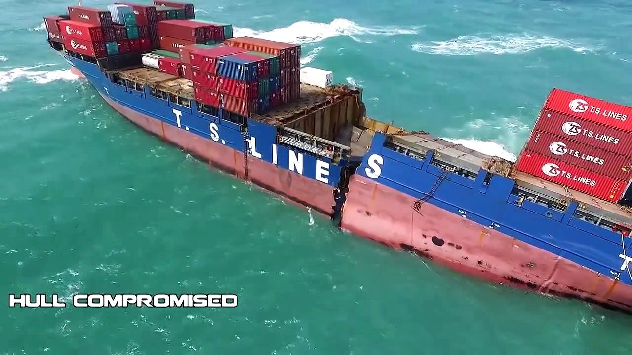 Taken from the ship during a storm and accidents & recording with DVRs
