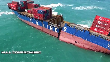 Taken from the ship during a storm and accidents & recording with DVRs