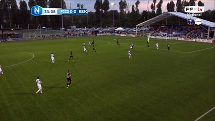 Première grosse occasions de la partie pour Entente SSG.