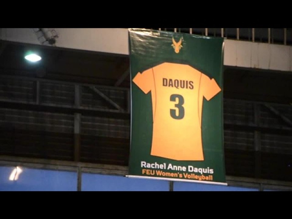 FEU hangs Daquis' Jersey