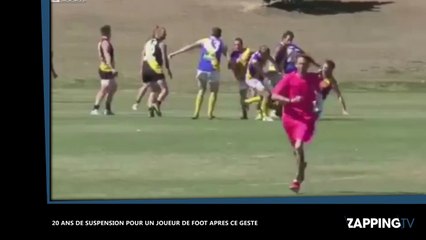 Une suspension de 20 ans pour un joueur de football après un violent geste (vidéo)