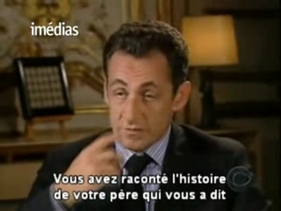 Quand Sarkozy quitte le plateau de CBS