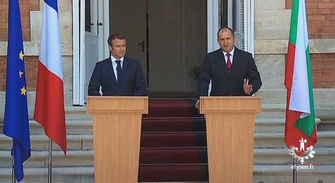 Déclaration conjointe d'Emmanuel Macron et de Ramen Radev, président de la république de la Bulgarie
