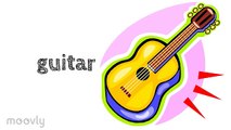 Educativo Inglés instrumento instrumentos Niños orquesta vídeo vocabulario f música