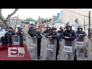 Enfrentamiento entre Frente Popular Francisco Villa y policías en Iztapalapa / Ingrid Barrera