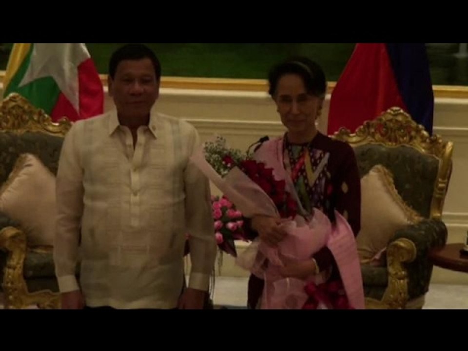Duterte meets with Myanmar president, State Counsellor Suu Kyi