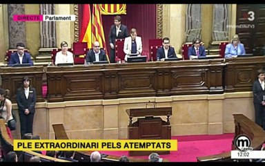 Declaració solemne del Parlament de Catalunya sobre els atemptats de Barcelona i Cambrils