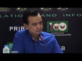 Trillanes says he's unperturbed by Duterte’s ‘scare tactics’