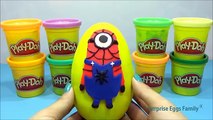 GIANT WINNIE THE POOH Surprise Egg Play Doh Disney Toys Minecraft Spongebob Minions