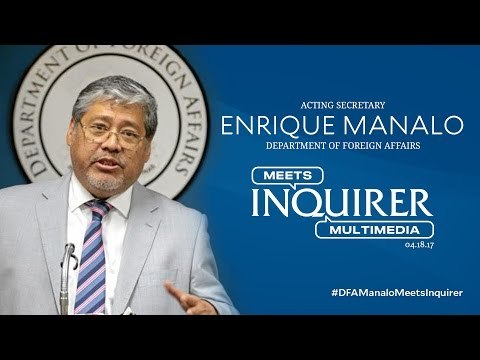 LIVE: Acting Foreign Affairs Secretary Enrique Manalo meets Inquirer Multimedia